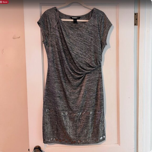 NWOT Desigual Grey Mottled Dress XL - Picture 5 of 5